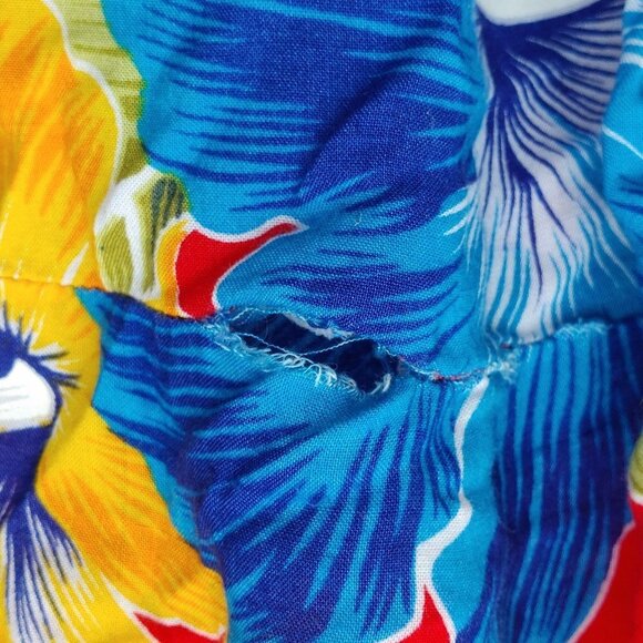 BEAUTIFUL TROPICAL PRINT Elastic Waist Skirt Size Medium - Picture 3 of 3
